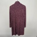 J.Jill  Long Cardigan Sweater Duster Burgundy Red Knit One Button Cardigan Small Photo 5