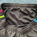 Nike Dri-Fit Women’s Black Rainbow Striped Athletic Running Shorts Photo 1