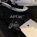 Apt. 9  XL black and white zip up light weight jacket (#2061) Photo 2