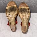Ralph Lauren Lauren  Shoes Women's 7.5B Indigo Orange Espadrille Wedge Ankle Photo 6