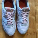 New Balance  696 Women Running Shoes Pink Gray Size 8B Suede WL696STG Sneakers Photo 7