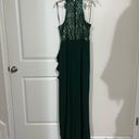 Badgley Mischka  Green Sequin Ruffle Gown Size 16 US $670 Photo 4