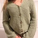 Dip Green Button up Sweater Size M Photo 4