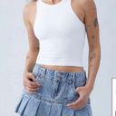 PacSun Lowrise Pleated Mini Skirt Denim Photo 0