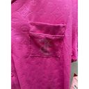 Juicy Couture NWT  Logo Magenta Sleepwear Set 2 piece Pants Shirt Size L Photo 3