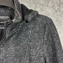 Liz Claiborne  Women's Gray Mid Length Winter Coat - Size Large - Removable Hood Photo 1