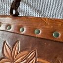 VINTAGE TOOLED LEATHER HANDBAG Photo 4