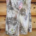 St. John NWT  Stretch Silk Jersey Print Sleeveless Blouse Top Photo 3