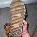 Bamboo  espadrille platform sandal size 8 bohemian multicolor beachy Photo 3