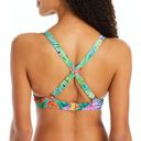 Bleu Rod Beattie 💕💕 Tropical Flight Tie Front Underwire Bra Top Floral 34D NWT Photo 3