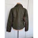 Krass&co Boundless North North&. Womens Faux Leather Moto Jacket Wonderland Green Sz M Photo 3