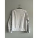 Nike  sportswear women’s white/black logo sleeves athletic pullover sweatshirt S Photo 3