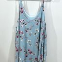 By Together Boutique blue and pink floral sundress with lace up sides size medium Photo 5