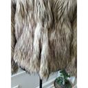 Ci Sono  Women's Brown Acrylic & Polyester Collared Long Sleeve Faux Fur Jacket S Photo 2