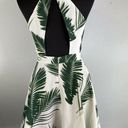 C/MEO COLLECTIVE  Revolve Witness Fit Flare Dress S Small Tropical Leaf Pine Maui Photo 4