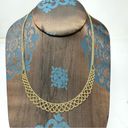 Twisted 14K solid yellow gold  mesh rope necklace, 5.4g Photo 3