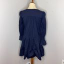 Tuckernuck  Pomander Place Navy Blue Kenzo Tiered Cotton Poplin Dress Photo 3