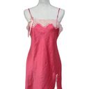 Victoria's Secret  Coral Pink Lace Slip Dress Photo 0