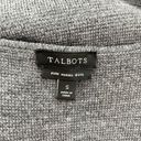Talbots  Merino Wool Flounce Sleeve Sweater Dress Shift in Gray, Size Small Photo 4