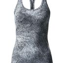 Lululemon Cool Racerback II Luon Spray Jacquard White Black | SZ 6 Photo 4