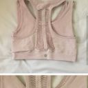 90 Degrees by Reflex Light Pink Blush Heathered Sports Bra Photo 3