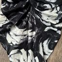 Bill Blass Vintage  Size 10 Womens Swimsuit One Piece Ruched Black White Floral Photo 12