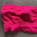 Gilly Hicks  Bright Pink Lace Unlined Bandeau--XS Photo 1