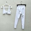 Beach Riot  star embellished leggings sports bra set white small / medium Photo 9