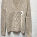 Banana Republic  Sweater Women's Size S Shawl Collar Lambs Wool Light Tan BSI-C Photo 2