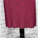 Aeropostale red & navy blue stripe short sleeve knee length dress sz SM Photo 1