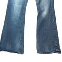 SO  Junior Jeans Wide Leg Streetwear Y2K Distressed Size 11 Blue Stretch Denim Photo 4