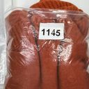 Lou & grey  Wool Blend Burnt Orange Asymmetric Poncho Turtleneck Sweater One Size Photo 8