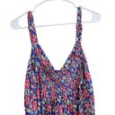 Jessica Simpson  Raven Floral Thin Strap Sweetheart Smock Tank Dress Brami Sz 1X Photo 4