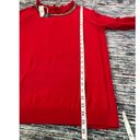 Talbots rsvp by  NWT Red Pullover Sweater Ruffle Rhinestone Keyhole Neck SZ 1XP Photo 6