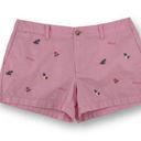 Polo  Ralph Lauren Embroidered Pineapple Shoe Pink Chino Shorts Size 2 3" Photo 0