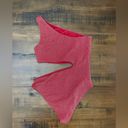 Beach Riot Free People x  Cutout One-Piece Swimsuit Glitter Red Large NWT $178 Photo 5