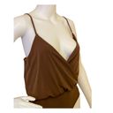 Wearever Brown Low Cut Bodysuit Photo 5