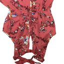 Wish As U  Floral Keyhole Cropped Jumpsuit Photo 3