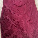 B Darlin B.Darlin Red Crushed Velvet Long Sleeve Bodycon Open Back Mini Dress - 7/8 Photo 4