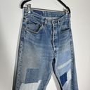 Madhappy  Sz 30 M Vintage Levis Denim Patchwork Distressed Jeans Straight Leg Photo 1