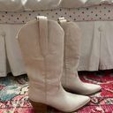 White Cowgirl Boots Size 9 Photo 0