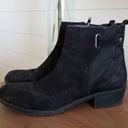 Anne Klein Black Leather and suede Levana moto bootie size 10 Photo 1