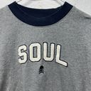 SoulCycle  Soul gray crew neck cropped sweatshirt size large Photo 1