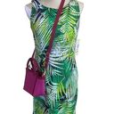 Tiana B . Palm tree Missy Tex Knit Tropical dress sz S new Photo 2