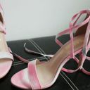 Allegra K  Elegant Open Toe Tie Dye Lace Up Stiletto Heel Sandals 7 Photo 2