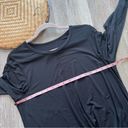 Lululemon  serene Saturday long sleeve top black womens size 8 Photo 3