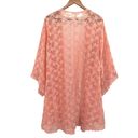 In Loom Pink Floral Embroidered Lace Kimono  Boutique Photo 6