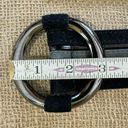 White House | Black Market WHBM Wide Black And Gray Leather Suede Belt S 27-31 Inches  Photo 7