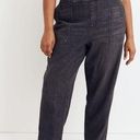 Madewell  Pull-On Relaxed Jean in Chelford Wash Large‎ Black Jeans Black Denim Photo 0