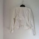 Skinny Girl white faux leather motto jacket Size Large Photo 1